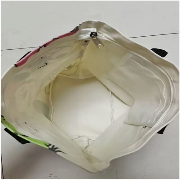 Disney Mickey Mouse Small Canvas Tote Bag Purse Character Donald Duck Minnie - Picture 3 of 3